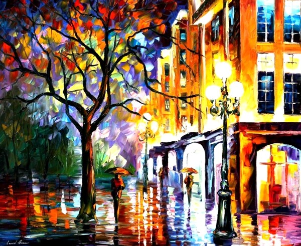 leonidafremov以色列画家油画作品图片