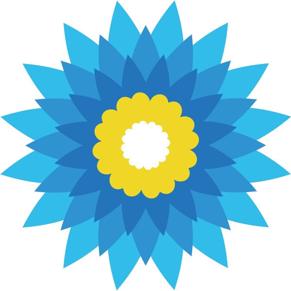 蓝菊花网logo