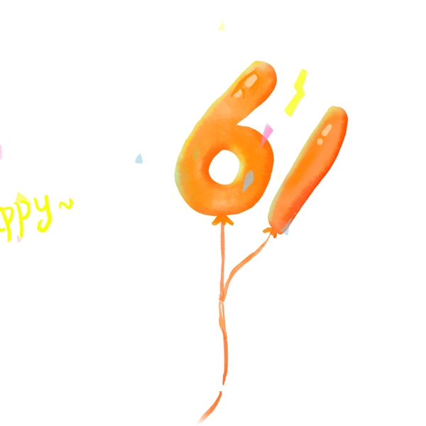 61儿童节节日气球元素
