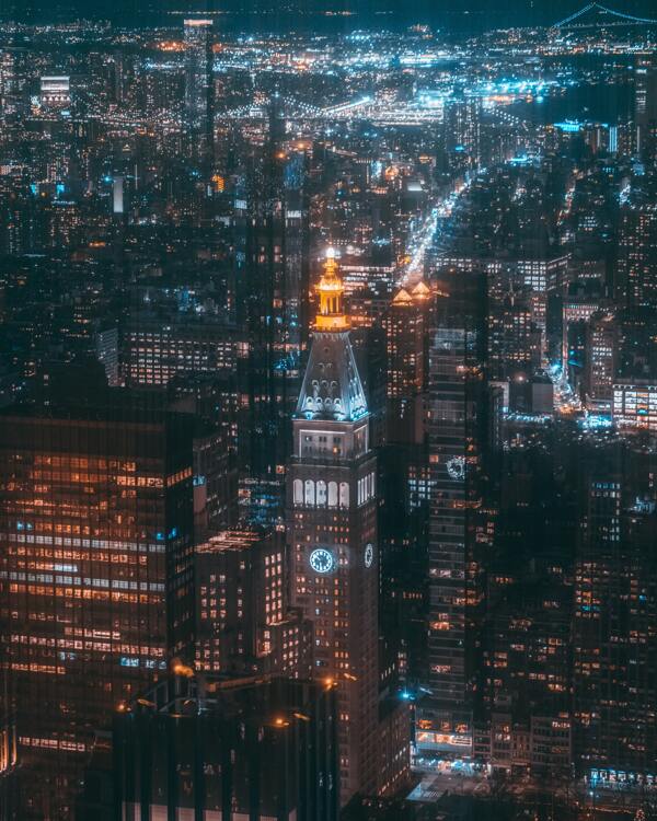 城市建筑灯光