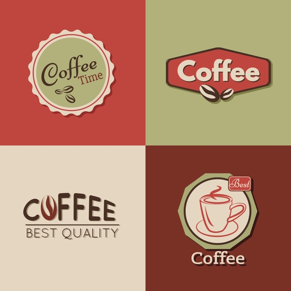 时尚咖啡元素图标图片