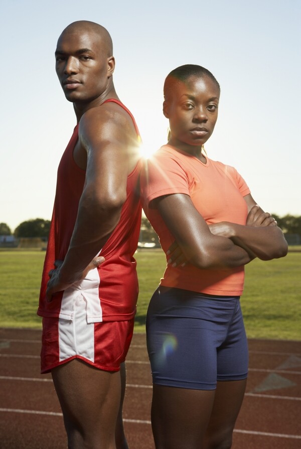 黑人长跑运动员高清图片
