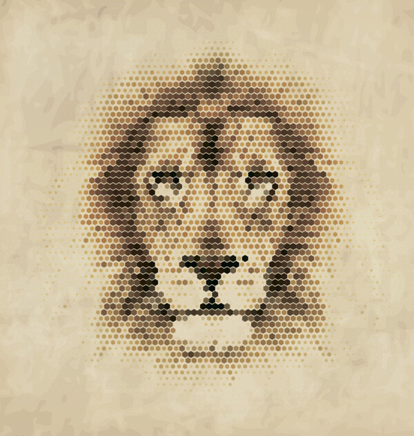 动物头像狮子图片