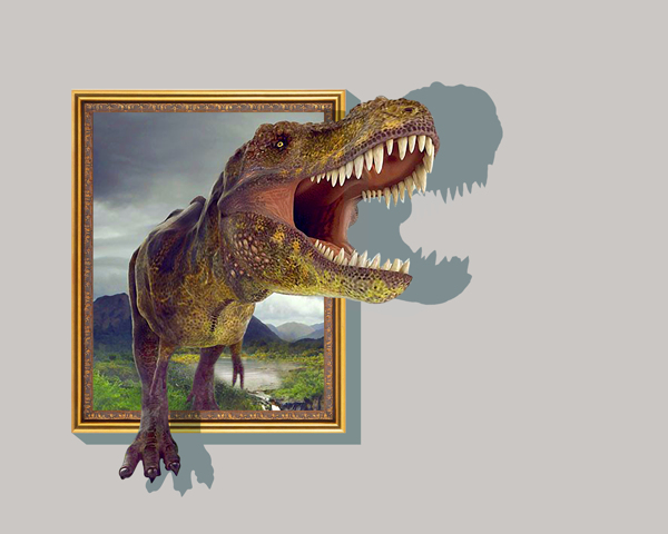 恐龙装饰3D画