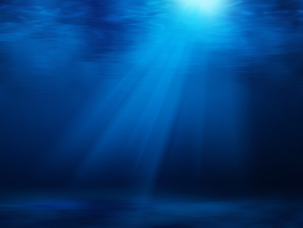 海底光线图片