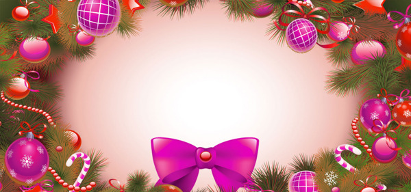 紫色圆球圣诞节banner背景素材