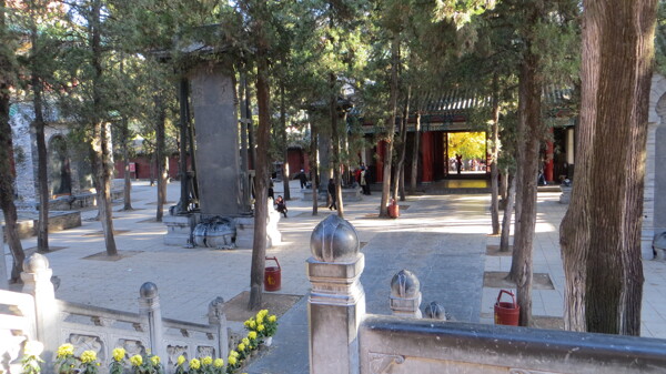 少林寺内景图片