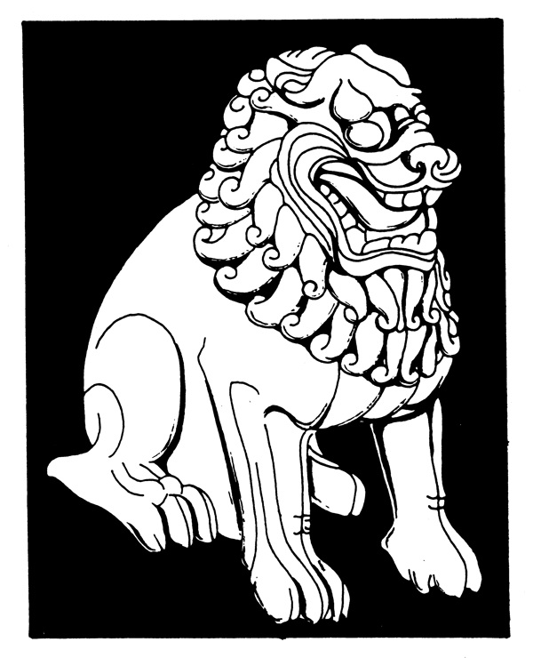 石狮图案清代图案中国传统图案19