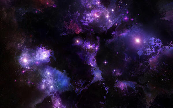 浪漫紫色宇宙背景