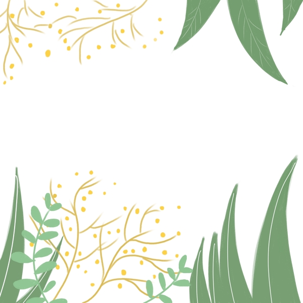 植物装饰边框