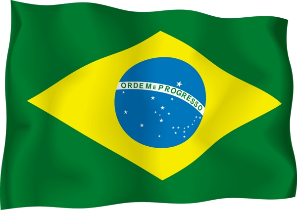巴西国旗矢量