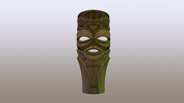 非洲古董面具