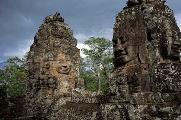 柬埔寨巴戎寺风景