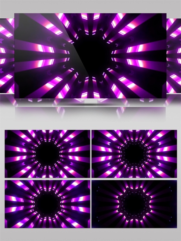 紫色轮回光动态视频素材