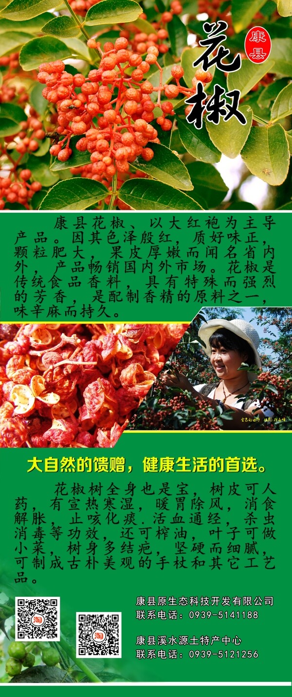 易拉宝花椒图片