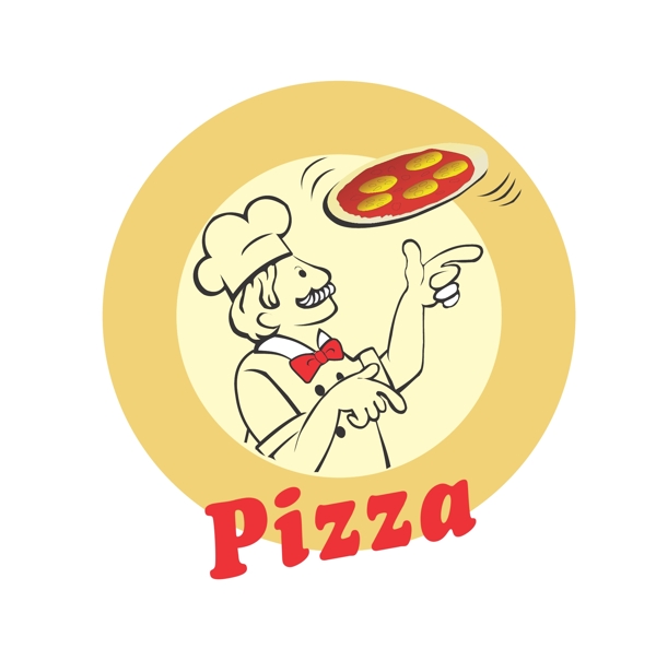 厨师漫画与披萨