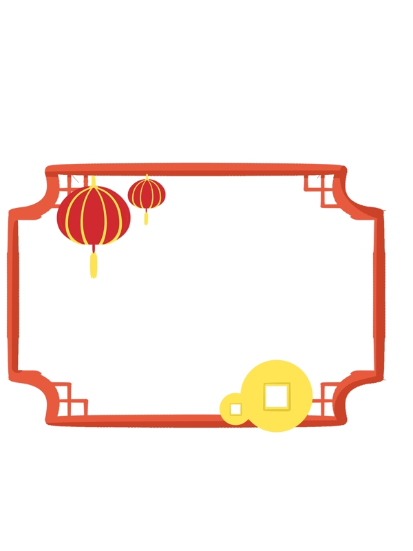 创意中国风中式手绘边框