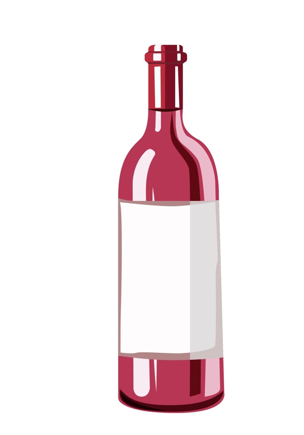 红色瓶子红酒插图