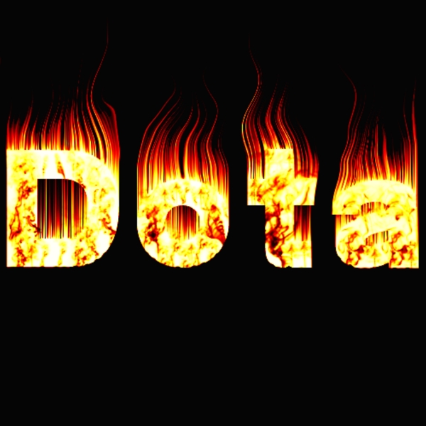 dota火焰字