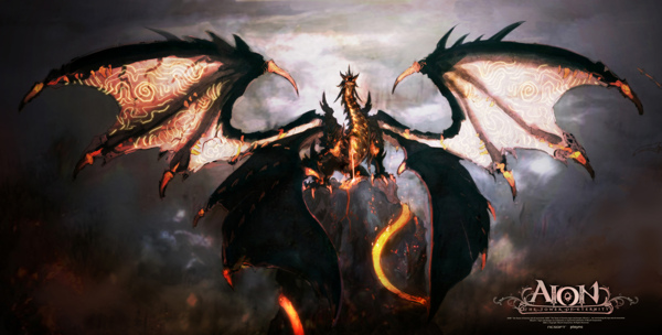 永恒之塔游戏里的龙之影原画背景