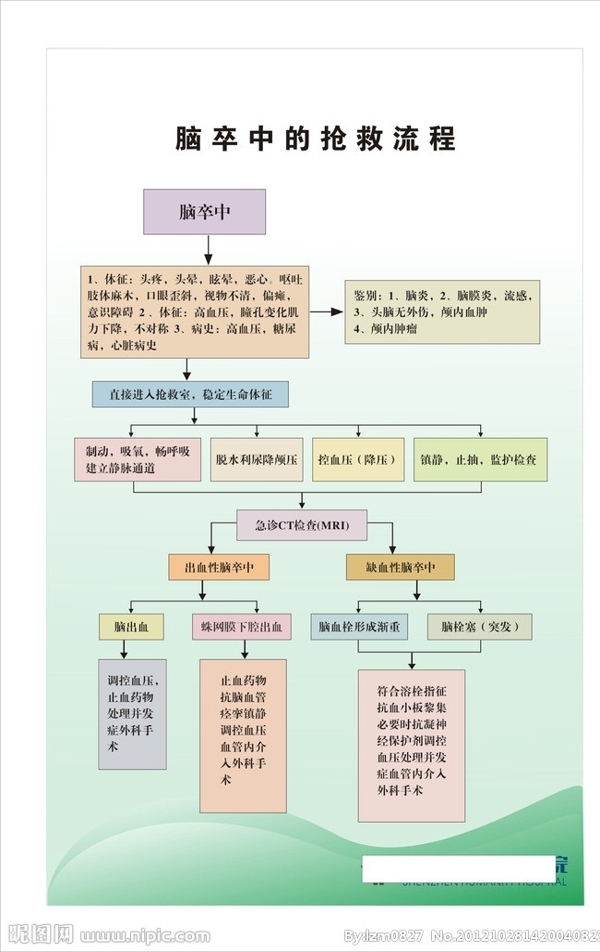 脑卒中的抢救流程