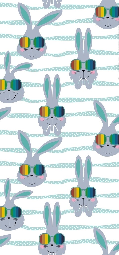 可爱卡通兔子矢量图下载