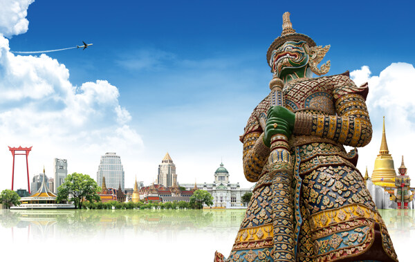 泰国雕塑风景图片