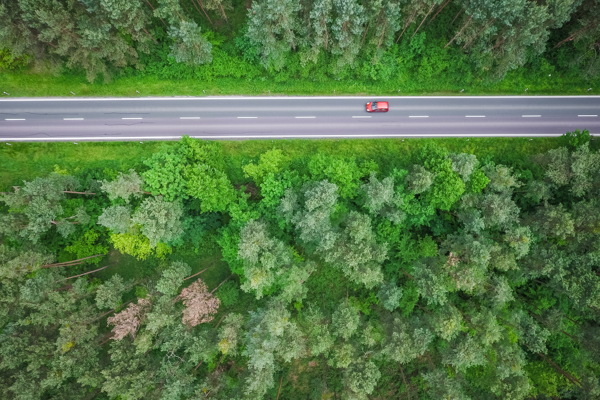 高速公路鸟瞰图图片