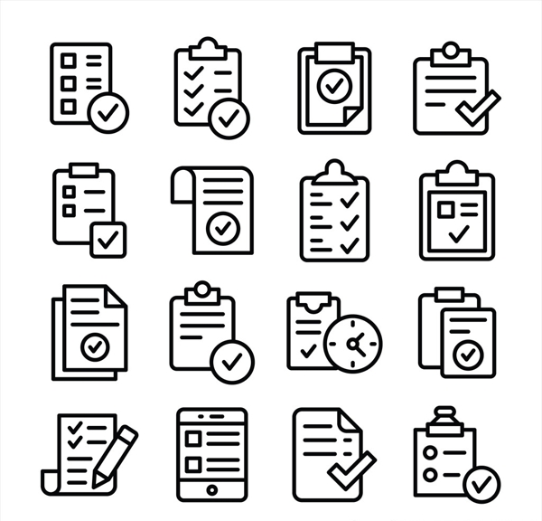 简约线性文档icon图标