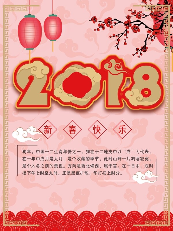 2018春节喜庆海报