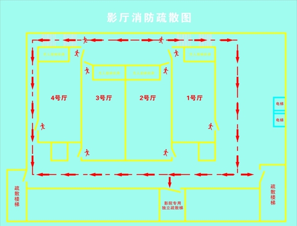 消防疏散图