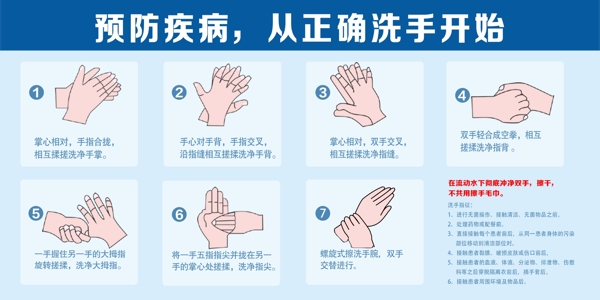 校园洗手七步法