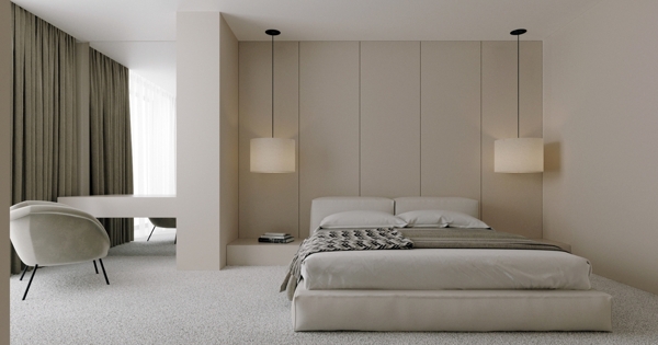 现代新中式卧室图片