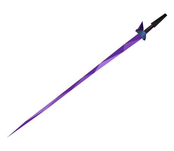 紫色长剑兵器