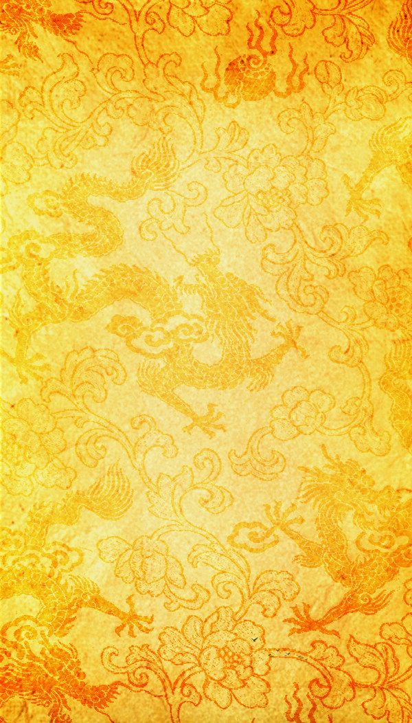 黄色龙纹背景图片