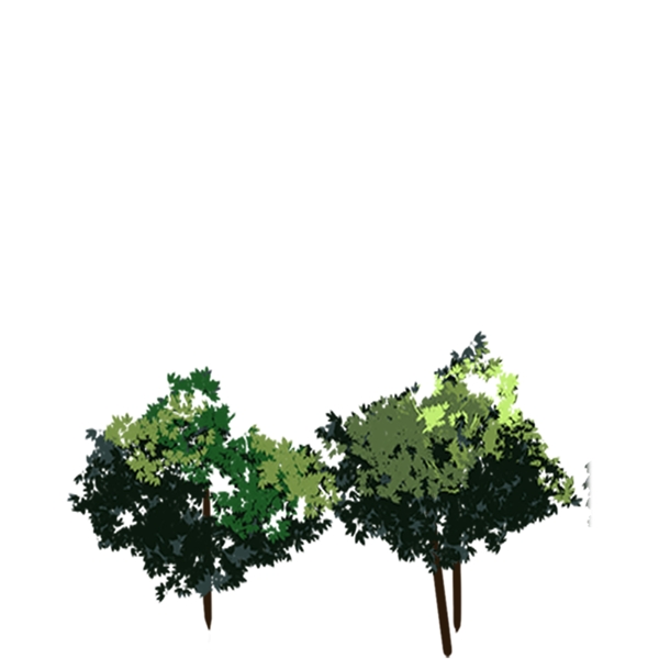 两颗树木免扣图