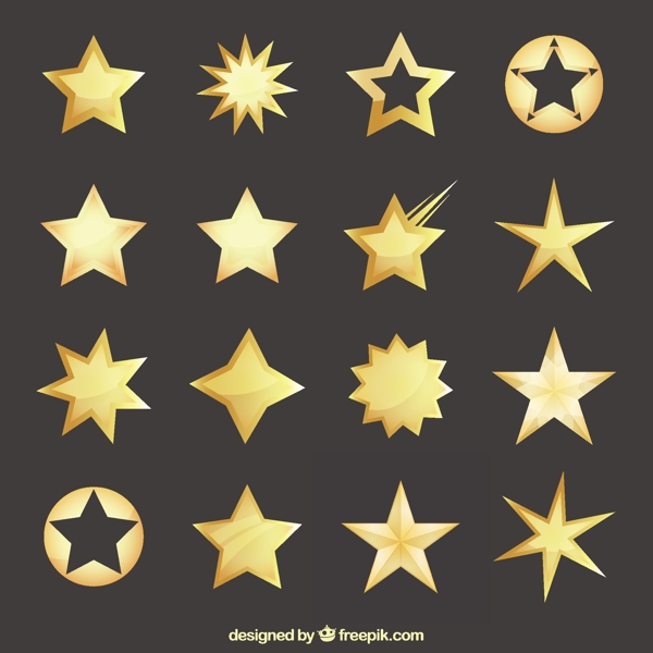 金色的星星收集