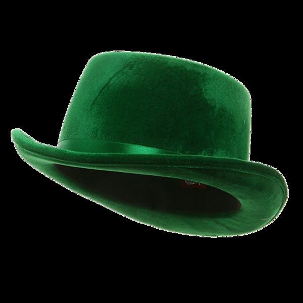 绿色礼帽图片免抠png透明素材