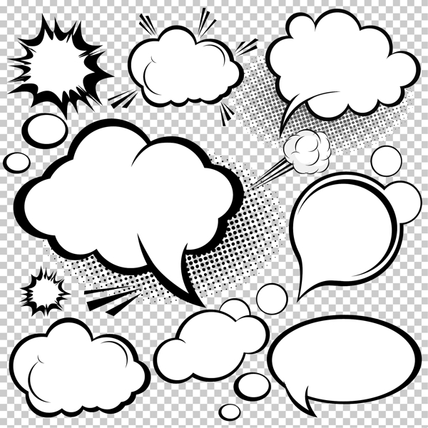 卡通风格的蘑菇云层02矢量矢量卡通风格