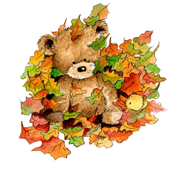 位图童装彩色动物图案熊免费素材