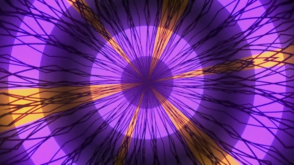 紫色放射元素视频