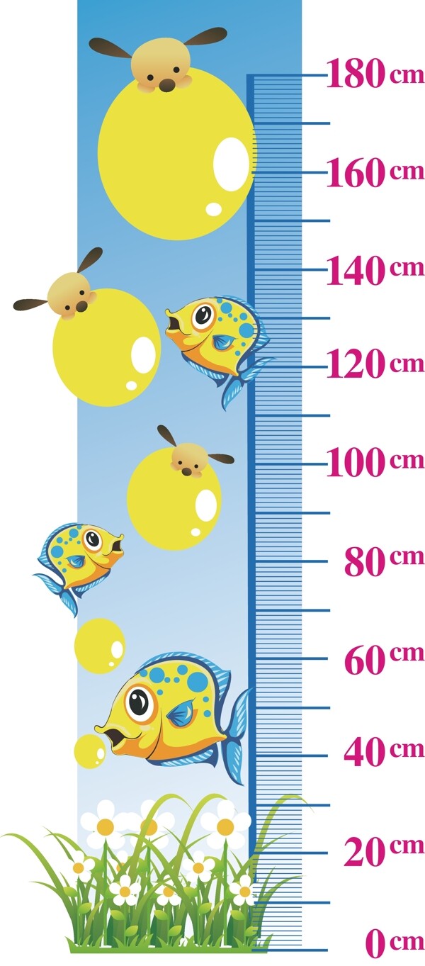儿童身高标尺图片