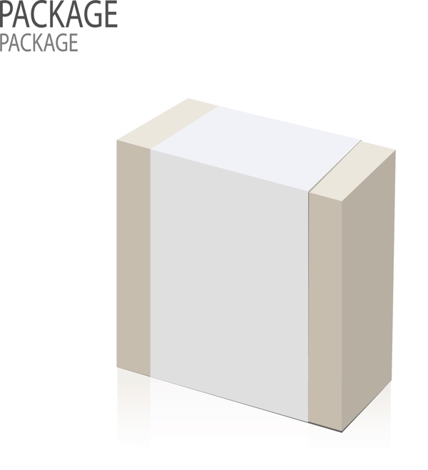 现代的纸板包装盒插画矢量05
