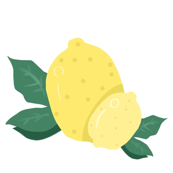 卡通夏季水果柠檬