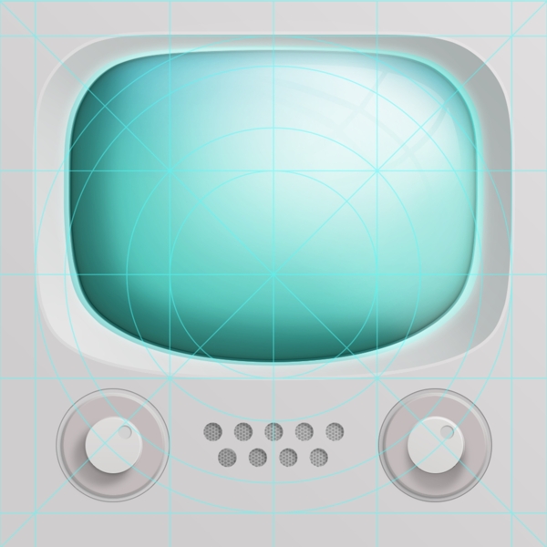 电视icon图标设计