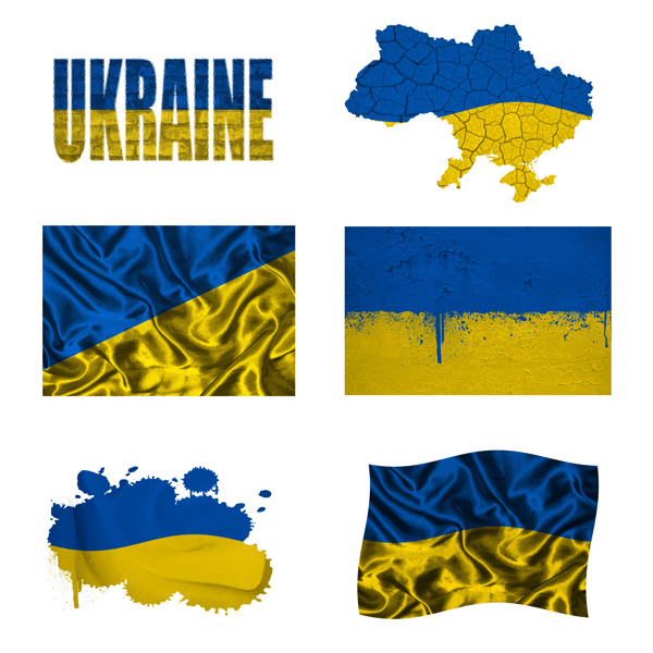 乌克兰国旗地图