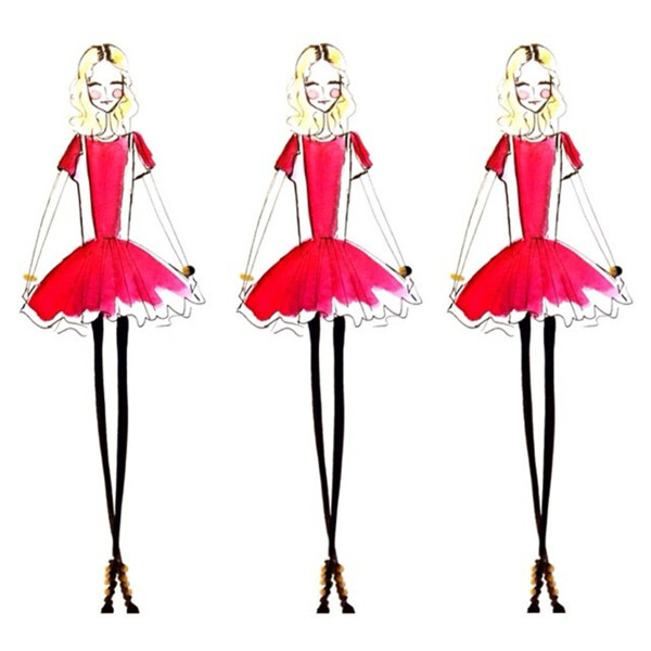 红包芭蕾舞裙设计图