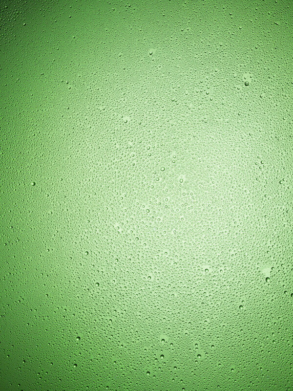 绿色底纹小汽泡水滴