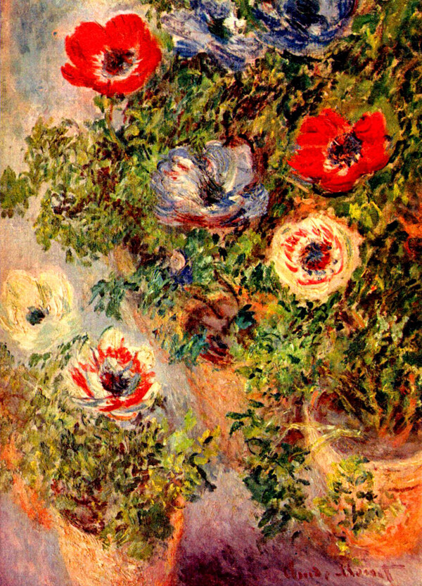 花卉油画图片