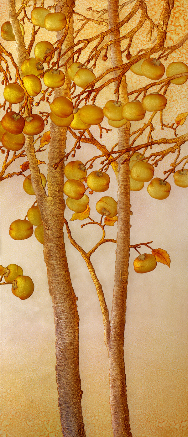 水果树枝装饰背景墙